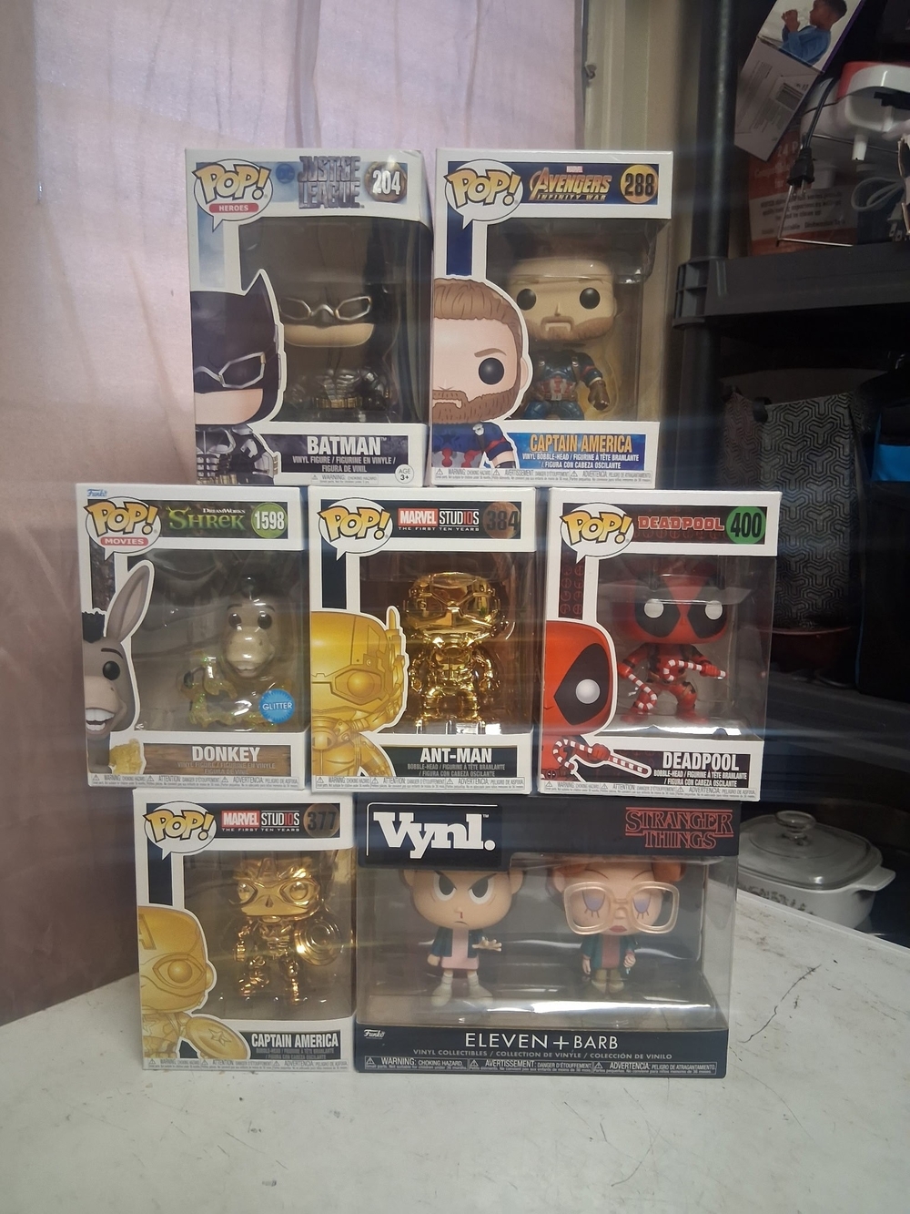 Funko Pop! & Vynl. Collectible Bundle - Gold & Red Accents